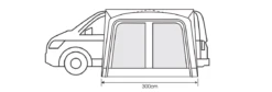 Outdoor Revolution Cayman Cuba Air Low Driveaway Awning 2022 -Camping Equipment Store Cayman Cuba 3