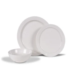 Kampa Classic White Non Slip Melamine Set