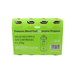 Outdoor Revolution Iso Butane 220g – Pack Of 4