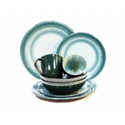 Vango Alfresco Deluxe 8 Piece Dining Set – Forest Green