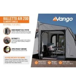 Vango Balletto Air 200 Caravan Awning – Elements Shield 9 Vango Balletto Air 200 Caravan Awning – Elements Shield -Camping Equipment Store balletto 200 3
