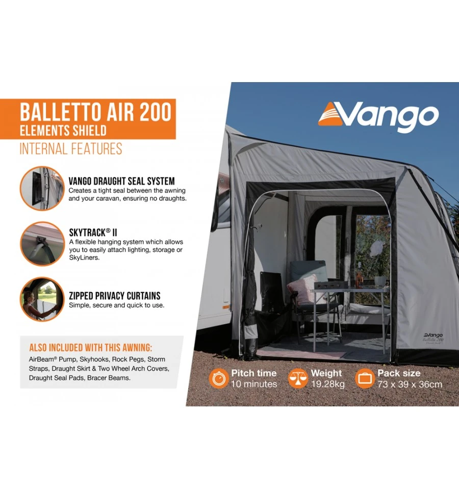 Vango Balletto Air 200 Caravan Awning – Elements Shield 3 Vango Balletto Air 200 Caravan Awning – Elements Shield - Image 3