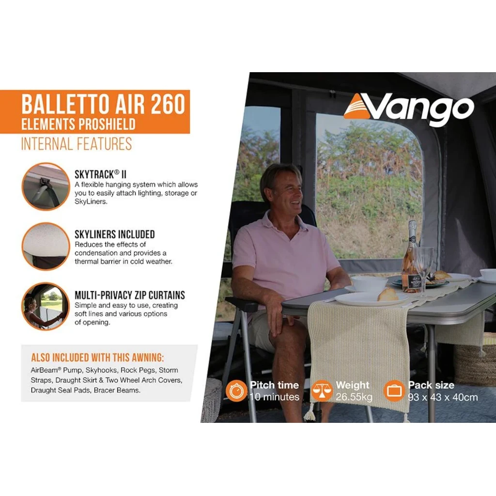 Vango Balletto Air 260 Elements Proshield Caravan Awning 3 Vango Balletto Air 260 Elements Proshield Caravan Awning - Image 3