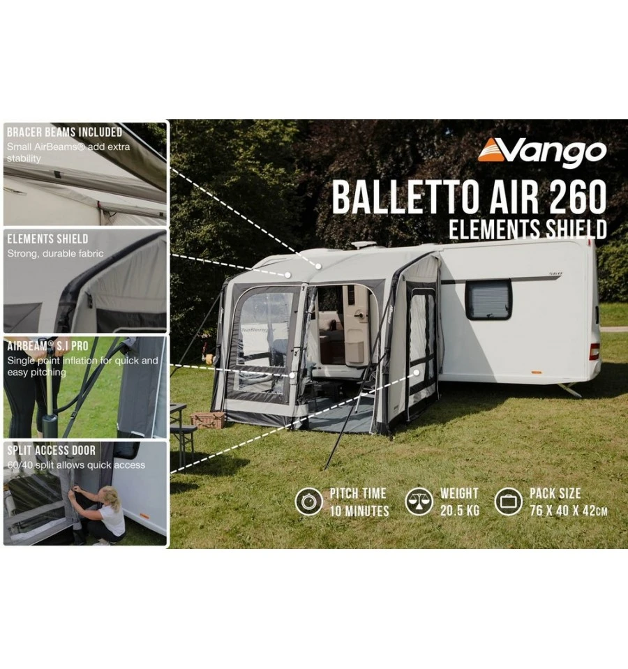 Vango Balletto Air 260 Caravan Awning – Elements Shield 6 Vango Balletto Air 260 Caravan Awning – Elements Shield - Image 6