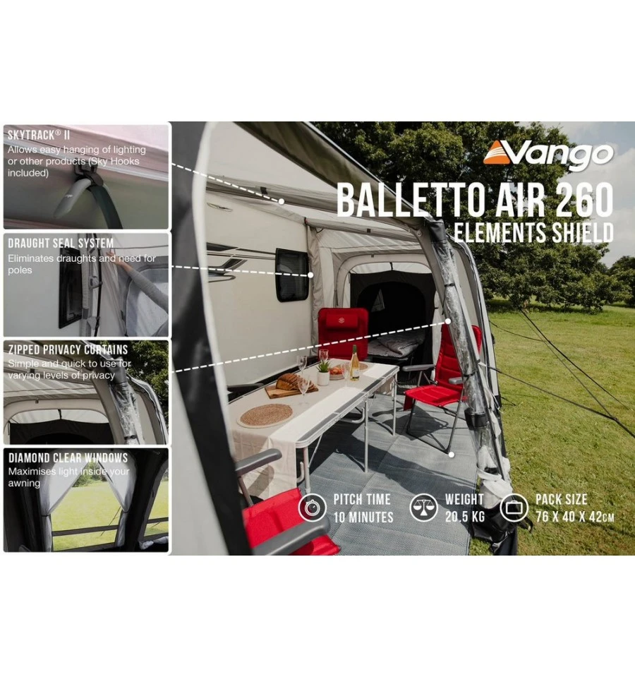 Vango Balletto Air 260 Caravan Awning – Elements Shield 5 Vango Balletto Air 260 Caravan Awning – Elements Shield - Image 5