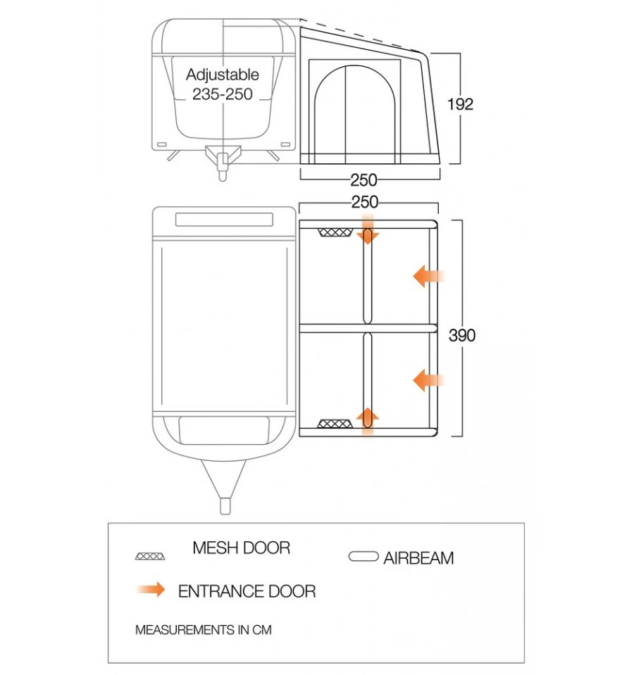 Vango Balletto Air 390 Caravan Awning – Elements Shield 7 Vango Balletto Air 390 Caravan Awning – Elements Shield - Image 7