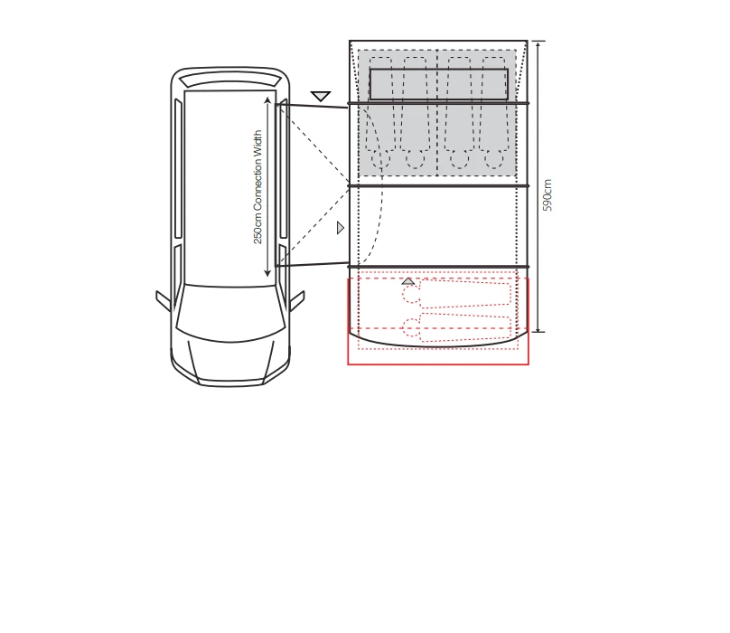 Outdoor Revolution Cayman Cacos Air SL PC Low Driveaway Awning 2024 8 Outdoor Revolution Cayman Cacos Air SL PC Low Driveaway Awning 2024 - Image 8