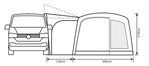 Outdoor Revolution Cayman Cacos Air SL PC Low Driveaway Awning 2024 7 Outdoor Revolution Cayman Cacos Air SL PC Low Driveaway Awning 2024 - Image 7