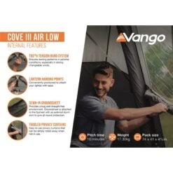 Vango Cove III Air Low Driveaway Awning 2024 13 Vango Cove III Air Low Driveaway Awning 2024 -Camping Equipment Store cove iii air low 1