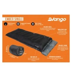 Vango Ember Single Sleeping Bag – Various Colours 8 Vango Ember Single Sleeping Bag – Various Colours -Camping Equipment Store ember