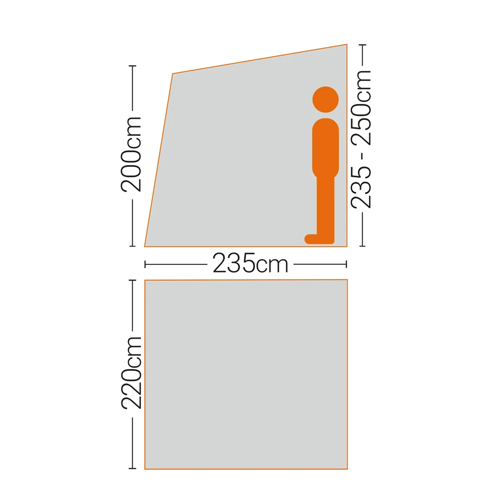 Quest Falcon 220 Poled Porch Awning 2 Quest Falcon 220 Poled Porch Awning - Image 2