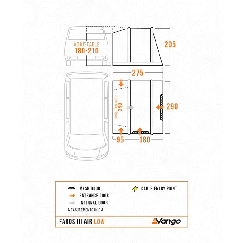 Vango Faros III Air Low Driveaway Awning 2025 3 Vango Faros III Air Low Driveaway Awning 2025 - Image 3