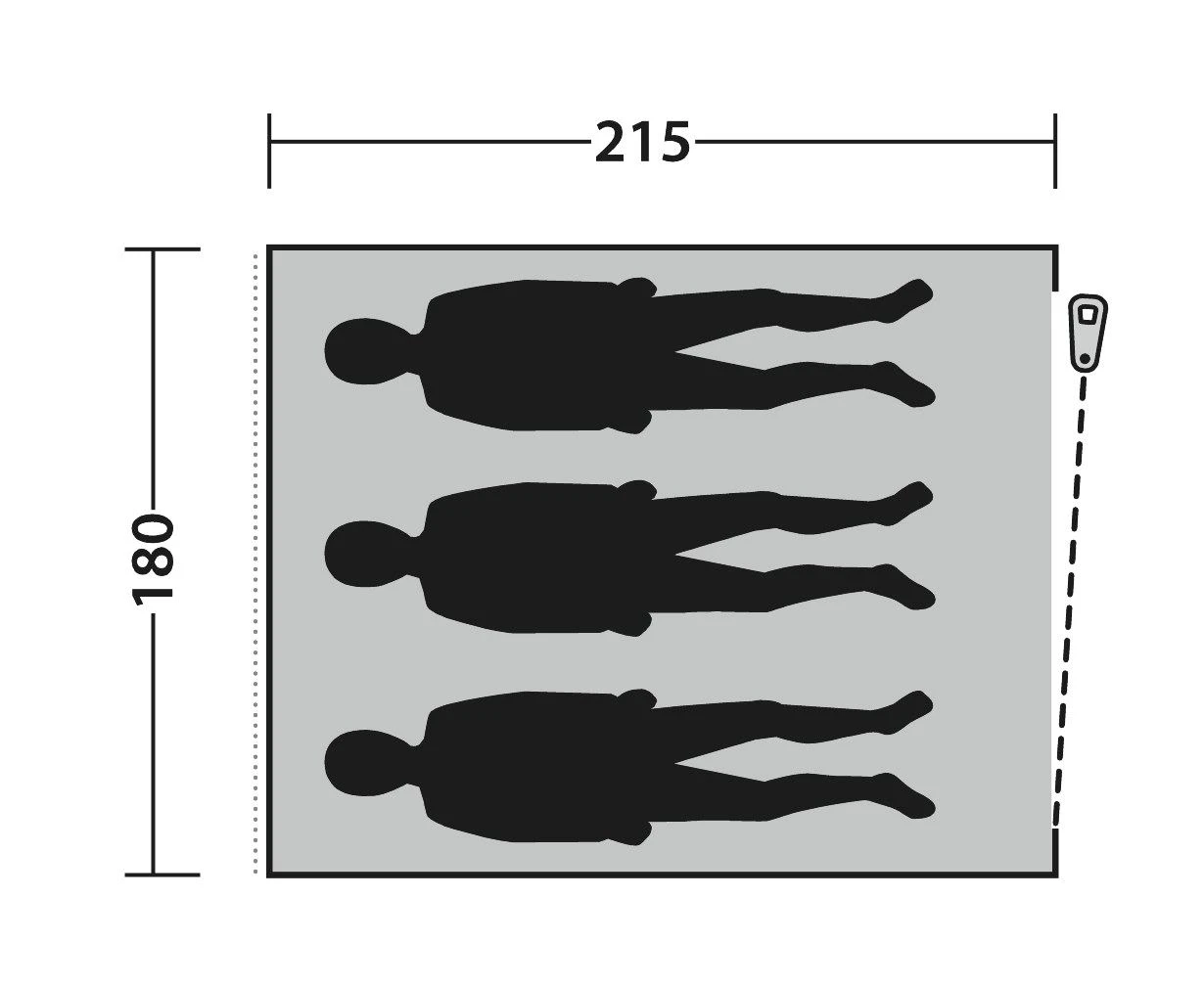 Outwell Free Standing Inner L 3 Outwell Free Standing Inner L - Image 3