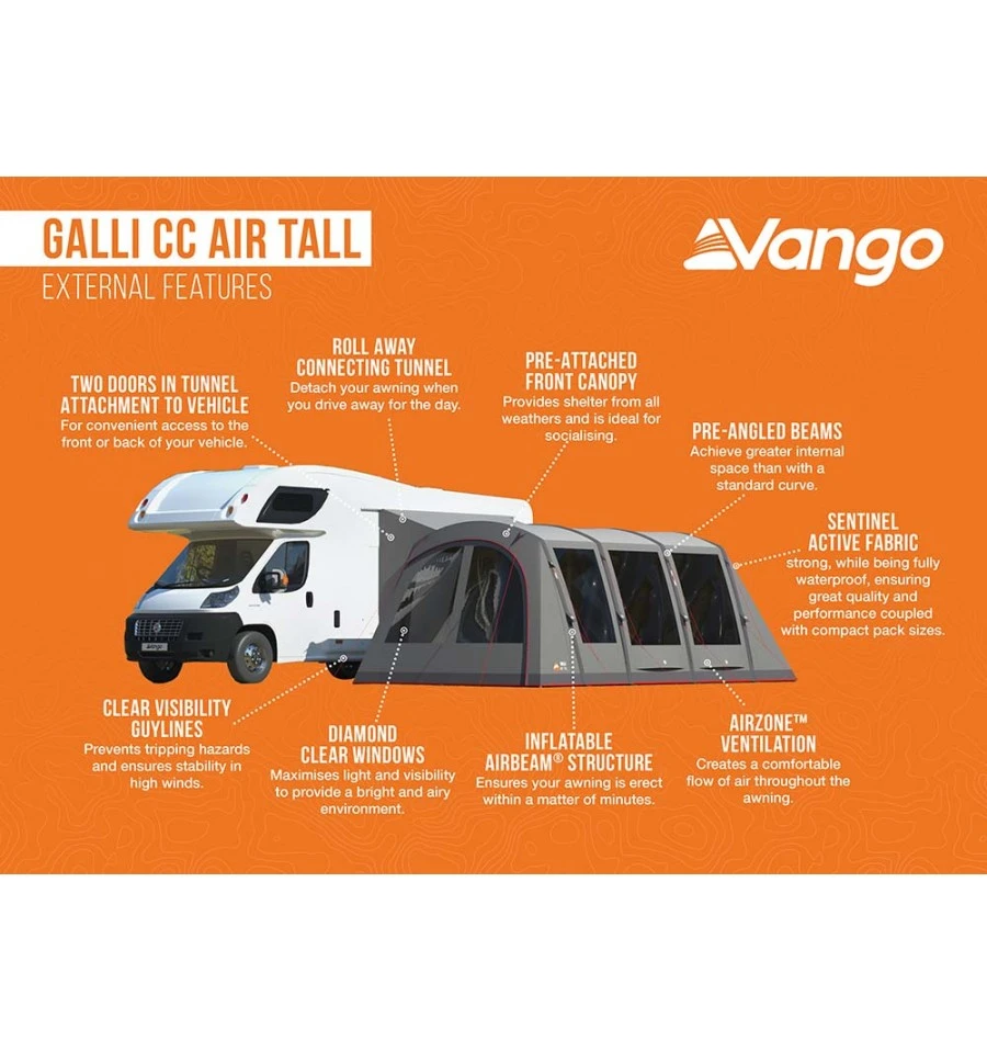 Vango Galli CC Air Tall Driveaway Awning 2023 3 Vango Galli CC Air Tall Driveaway Awning 2023 - Image 3