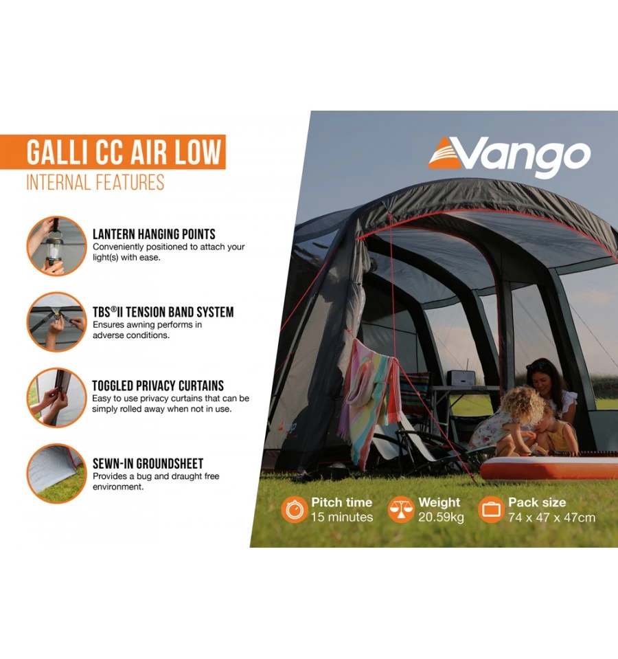 Vango Galli CC Air Low Driveaway Awning 2023 6 Vango Galli CC Air Low Driveaway Awning 2023 - Image 6