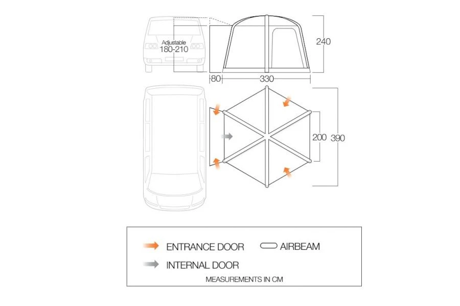 Vango Hexaway Pro Air Low Driveaway Awning 2024 8 Vango Hexaway Pro Air Low Driveaway Awning 2024 - Image 8