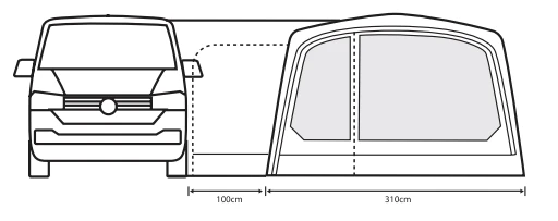Outdoor Revolution Movelite T3E Low Driveaway Awning 2024 8 Outdoor Revolution Movelite T3E Low Driveaway Awning 2024 - Image 8