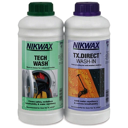 Nikwax Tech Wash And TX Direct 1Ltr Twin Pack 1 Nikwax Tech Wash And TX Direct 1Ltr Twin Pack