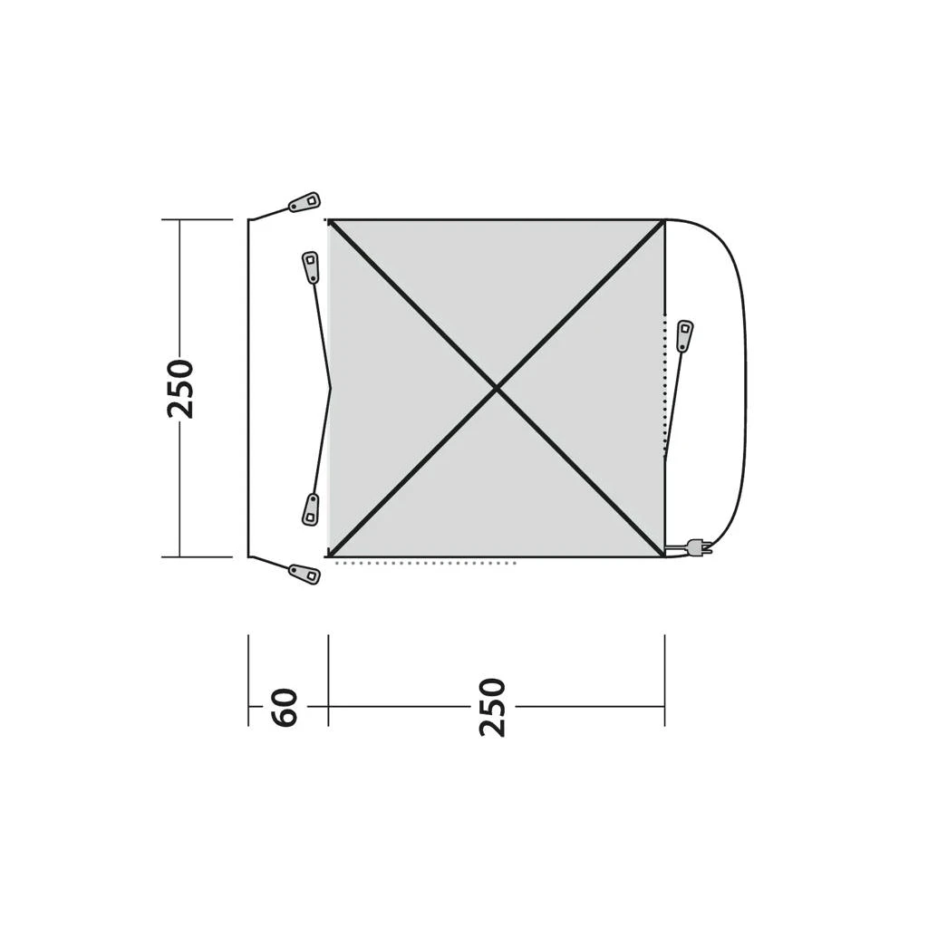 Outwell Pine Hills Driveaway Awning 2025 7 Outwell Pine Hills Driveaway Awning 2025 - Image 7
