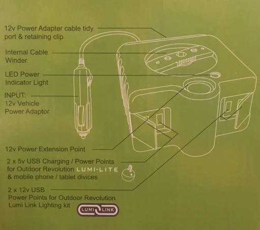 Outdoor Revolution 12V USB Charging & Power Hub 2 Outdoor Revolution 12V USB Charging & Power Hub - Image 2