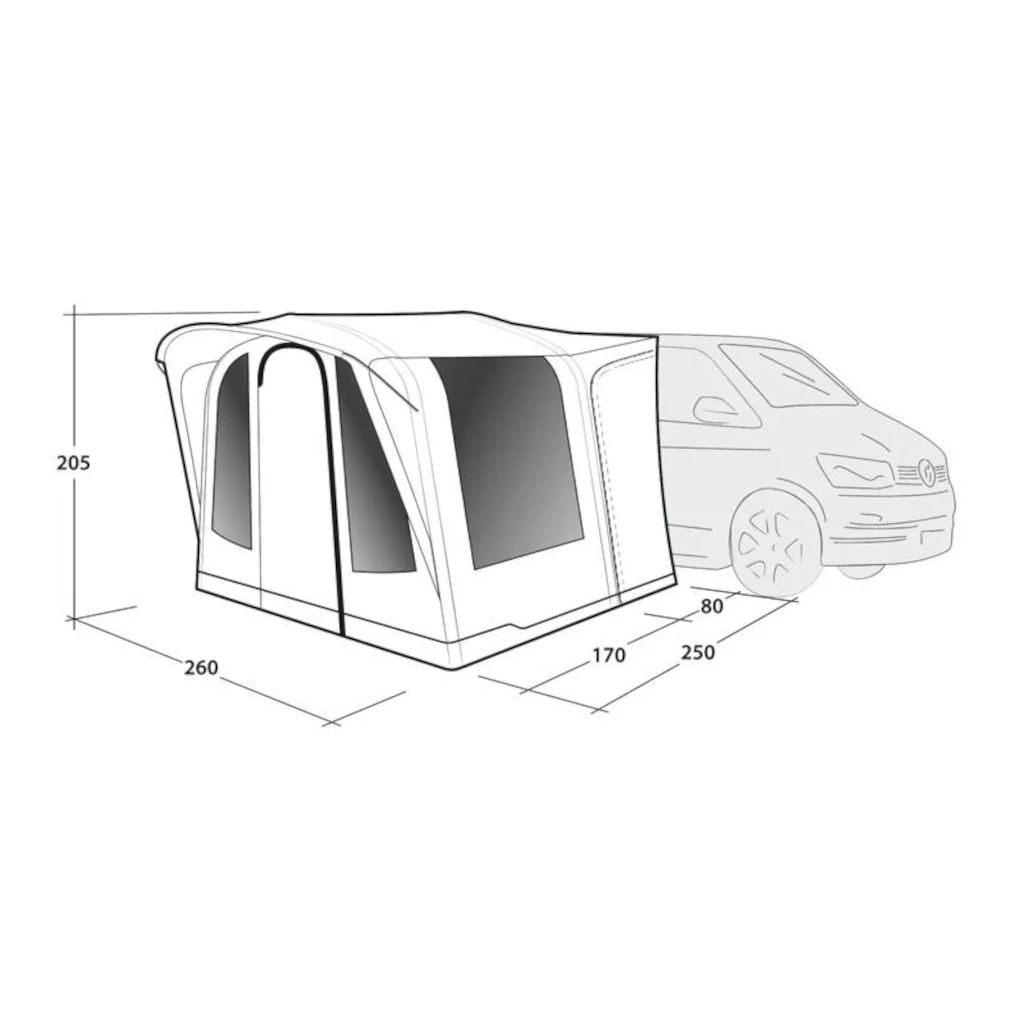 Outwell Santa Monica Air Driveaway Awning 2025 7 Outwell Santa Monica Air Driveaway Awning 2025 - Image 7