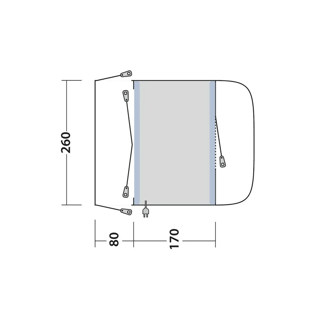 Outwell Santa Monica Air Driveaway Awning 2025 6 Outwell Santa Monica Air Driveaway Awning 2025 - Image 6