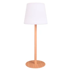 Vechline Shine Rechargeable Table Lamp – Wood Effect