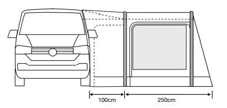 Outdoor Revolution Movelite T2R Lowline Driveaway Awning 2024 4 Outdoor Revolution Movelite T2R Lowline Driveaway Awning 2024 - Image 4