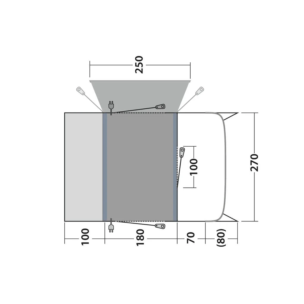 Outwell Talladega Air Driveaway Awning 2025 7 Outwell Talladega Air Driveaway Awning 2025 - Image 7