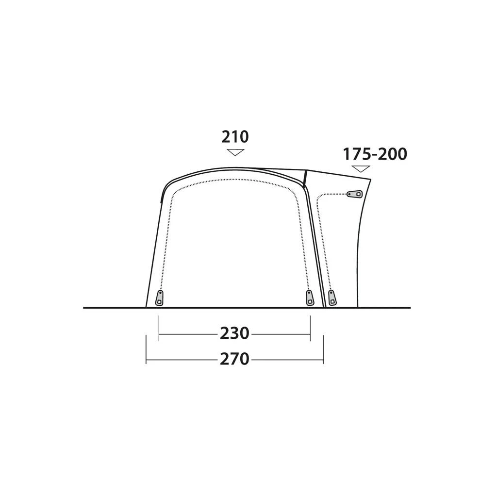 Outwell Wolfburg 380 Air Driveaway Awning 2025 4 Outwell Wolfburg 380 Air Driveaway Awning 2025 - Image 4