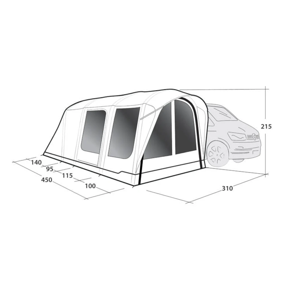 Outwell Wolfburg 450 Air Driveaway Awning 2025 7 Outwell Wolfburg 450 Air Driveaway Awning 2025 - Image 7