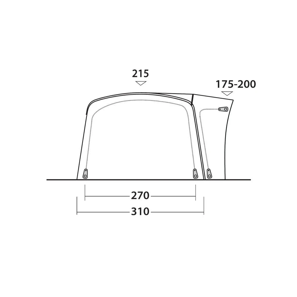 Outwell Wolfburg 450 Air Driveaway Awning 2025 8 Outwell Wolfburg 450 Air Driveaway Awning 2025 - Image 8